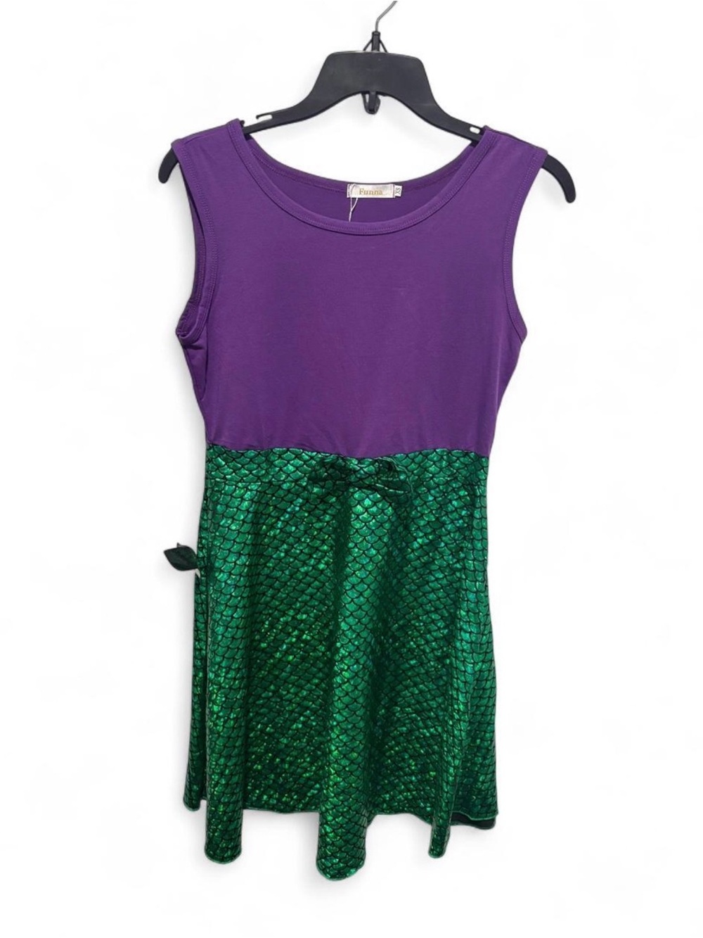 Purple and Green Girls' Mermaid Dress size XS runs big